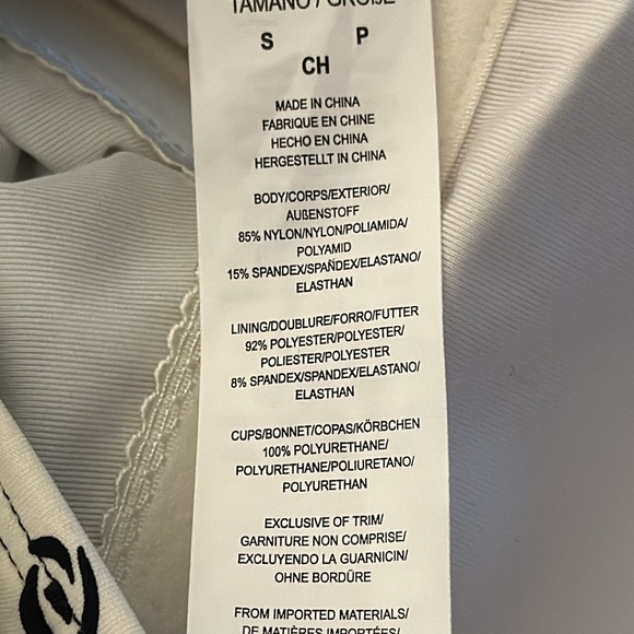 Kate Spade Bandeau One Piece Swimsuit Rosy Garden Black & White Sz Small Preppy - Picture 9 of 12